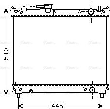 Ava Quality Cooling SZA2024 - Radiatore, Raffreddamento motore www.autoricambit.com