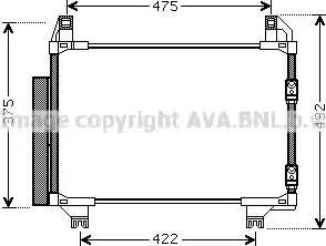 Ava Quality Cooling TO5404D - Condensatore, Climatizzatore www.autoricambit.com