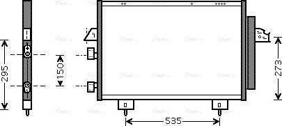 Ava Quality Cooling TO5281D - Condensatore, Climatizzatore www.autoricambit.com