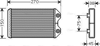 Ava Quality Cooling TO 6369 - Scambiatore calore, Riscaldamento abitacolo www.autoricambit.com