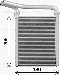 Ava Quality Cooling TO6770 - Scambiatore calore, Riscaldamento abitacolo www.autoricambit.com