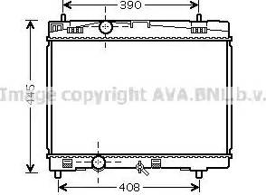 Ava Quality Cooling TO 2357 - Radiatore, Raffreddamento motore www.autoricambit.com