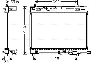 Ava Quality Cooling TO2716 - Radiatore, Raffreddamento motore www.autoricambit.com