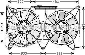 Ava Quality Cooling TO 7532 - Ventola, Raffreddamento motore www.autoricambit.com