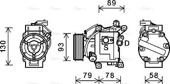 Ava Quality Cooling TOAK667 - Compressore, Climatizzatore www.autoricambit.com