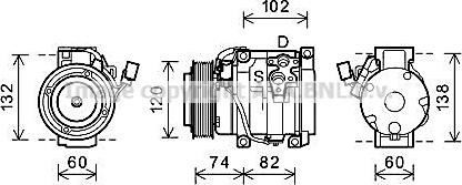 Ava Quality Cooling TOAK636 - Compressore, Climatizzatore www.autoricambit.com