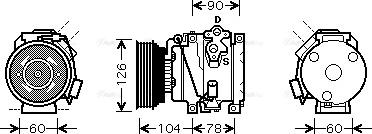 Ava Quality Cooling TO K449 - Compressore, Climatizzatore www.autoricambit.com