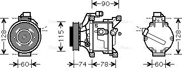 Ava Quality Cooling TO K450 - Compressore, Climatizzatore www.autoricambit.com