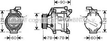 Ava Quality Cooling TO K468 - Compressore, Climatizzatore www.autoricambit.com