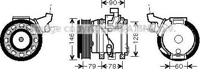 Ava Quality Cooling TO K467 - Compressore, Climatizzatore www.autoricambit.com