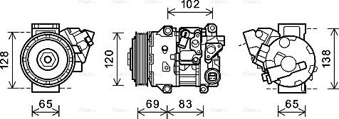 Ava Quality Cooling TOK661 - Compressore, Climatizzatore www.autoricambit.com