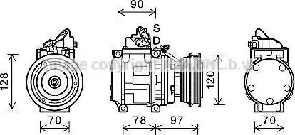 Ava Quality Cooling TOK619 - Compressore, Climatizzatore www.autoricambit.com