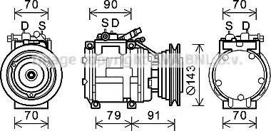 Ava Quality Cooling TOK686 - Compressore, Climatizzatore www.autoricambit.com