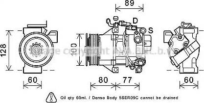 Ava Quality Cooling TOK681 - Compressore, Climatizzatore www.autoricambit.com