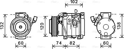 Ava Quality Cooling TOK636 - Compressore, Climatizzatore www.autoricambit.com