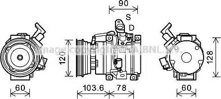 Ava Quality Cooling TOK631 - Compressore, Climatizzatore www.autoricambit.com