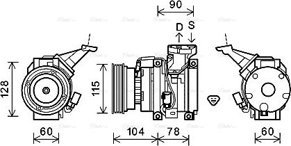 Ava Quality Cooling TOK633 - Compressore, Climatizzatore www.autoricambit.com