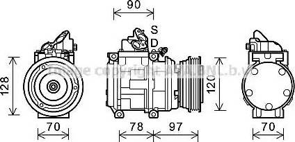 Ava Quality Cooling TOK632 - Compressore, Climatizzatore www.autoricambit.com