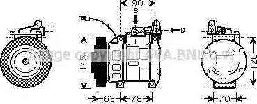 Ava Quality Cooling TOK387 - Compressore, Climatizzatore www.autoricambit.com