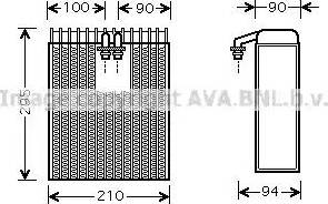 Ava Quality Cooling TO V391 - Evaporatore, Climatizzatore www.autoricambit.com