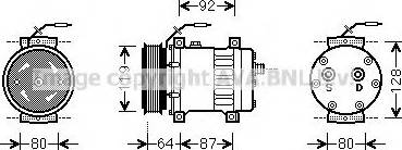 Ava Quality Cooling UVAK091 - Compressore, Climatizzatore www.autoricambit.com