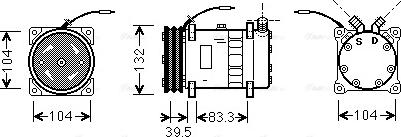 Ava Quality Cooling UVAK048 - Compressore, Climatizzatore www.autoricambit.com