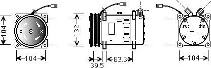 Ava Quality Cooling UVAK042 - Compressore, Climatizzatore www.autoricambit.com