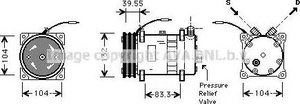 Ava Quality Cooling UVAK057 - Compressore, Climatizzatore www.autoricambit.com