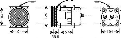 Ava Quality Cooling UVAK084 - Compressore, Climatizzatore www.autoricambit.com