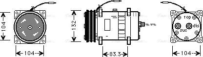 Ava Quality Cooling UVAK039 - Compressore, Climatizzatore www.autoricambit.com