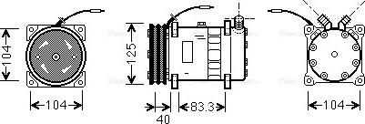 Ava Quality Cooling UVAK074 - Compressore, Climatizzatore www.autoricambit.com