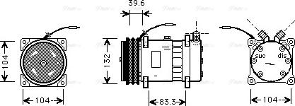 Ava Quality Cooling UVAK111 - Compressore, Climatizzatore www.autoricambit.com