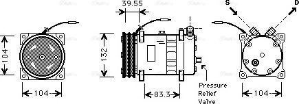 Ava Quality Cooling VLAK038 - Compressore, Climatizzatore www.autoricambit.com