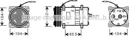 Ava Quality Cooling UVK039 - Compressore, Climatizzatore www.autoricambit.com