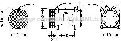 Ava Quality Cooling UVK035 - Compressore, Climatizzatore www.autoricambit.com