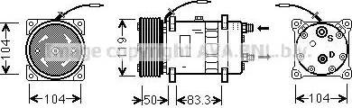 Ava Quality Cooling UVK071 - Compressore, Climatizzatore www.autoricambit.com