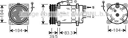 Ava Quality Cooling VLK080 - Compressore, Climatizzatore www.autoricambit.com