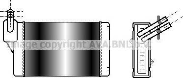 Ava Quality Cooling VN6060 - Scambiatore calore, Riscaldamento abitacolo www.autoricambit.com