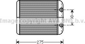 Ava Quality Cooling VN6301 - Scambiatore calore, Riscaldamento abitacolo www.autoricambit.com