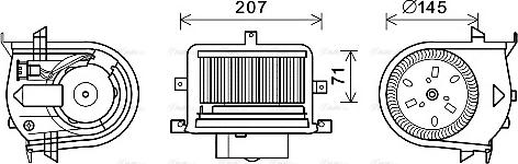 Ava Quality Cooling VN8350 - Ventilatore abitacolo www.autoricambit.com