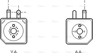 Ava Quality Cooling VN3082 - Radiatore olio, Olio motore www.autoricambit.com