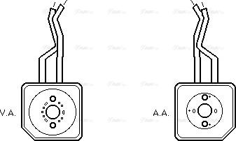 Ava Quality Cooling VN3100 - Radiatore olio, Olio motore www.autoricambit.com