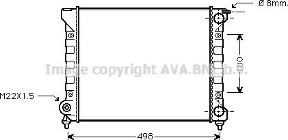 Ava Quality Cooling VN2040 - Radiatore, Raffreddamento motore www.autoricambit.com