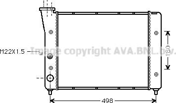 Ava Quality Cooling VN2083 - Radiatore, Raffreddamento motore www.autoricambit.com