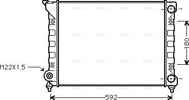 Ava Quality Cooling VN2071 - Radiatore, Raffreddamento motore www.autoricambit.com