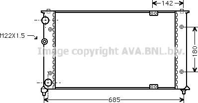 Ava Quality Cooling VN2192 - Radiatore, Raffreddamento motore www.autoricambit.com