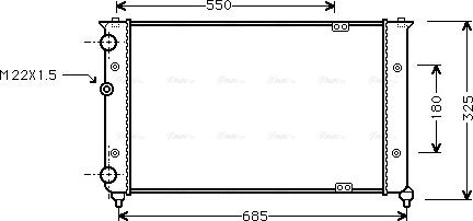 Ava Quality Cooling VN2156 - Radiatore, Raffreddamento motore www.autoricambit.com