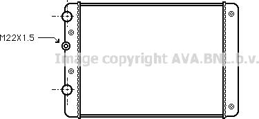 Ava Quality Cooling VN2130 - Radiatore, Raffreddamento motore www.autoricambit.com