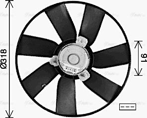 Ava Quality Cooling VN7550 - Ventola, Raffreddamento motore www.autoricambit.com