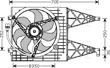 Ava Quality Cooling VN7507 - Ventola, Raffreddamento motore www.autoricambit.com